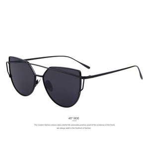 Women Cat Eye Twin-Beams Sunglasses