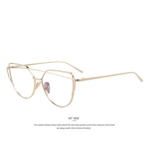 Women Cat Eye Twin-Beams Sunglasses