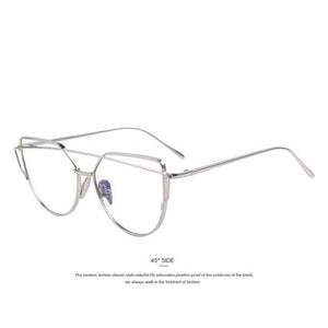 Women Cat Eye Twin-Beams Sunglasses