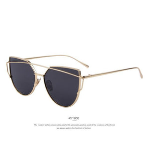 Women Cat Eye Twin-Beams Sunglasses