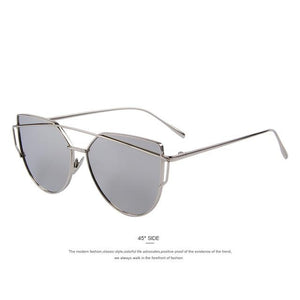 Women Cat Eye Twin-Beams Sunglasses