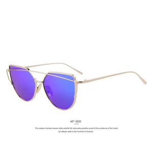 Women Cat Eye Twin-Beams Sunglasses