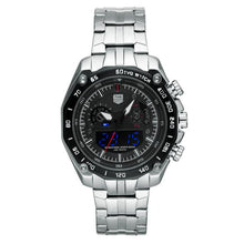 Load image into Gallery viewer, TVG Top Luxury Brand Men Full Steel Watches Men's Quartz Analog Digital LED Clock Man Fashion Sports Army Military Wrist Watch