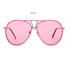 Load image into Gallery viewer, ROYAL GIRL Retro Brand Women Sunglasses Oversize Pilot Rimless 2017 Hot Summer Ombre Glasses ss627
