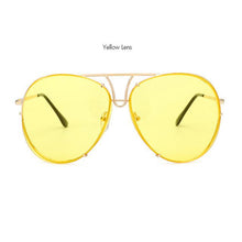 Load image into Gallery viewer, ROYAL GIRL Retro Brand Women Sunglasses Oversize Pilot Rimless 2017 Hot Summer Ombre Glasses ss627