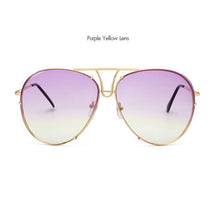 Load image into Gallery viewer, ROYAL GIRL Retro Brand Women Sunglasses Oversize Pilot Rimless 2017 Hot Summer Ombre Glasses ss627
