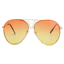 Load image into Gallery viewer, ROYAL GIRL Retro Brand Women Sunglasses Oversize Pilot Rimless 2017 Hot Summer Ombre Glasses ss627