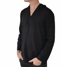 Load image into Gallery viewer, Men T-Shirts Long Sleeve V-Neck Hoodie
