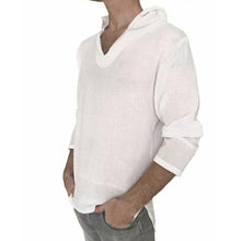 Load image into Gallery viewer, Men T-Shirts Long Sleeve V-Neck Hoodie
